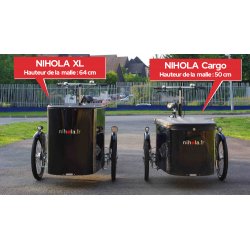 Comparaison des malles du NIHOLA XL et du NIHOLA Cargo