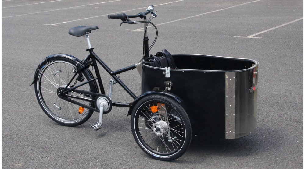 Le NIHOLA Cargo Family musculaire (notez que le porte-babage arrière est désormais inclus) Le NIHOLA Cargo Family musculaire (notez que le porte-babage arrière est désormais inclus)