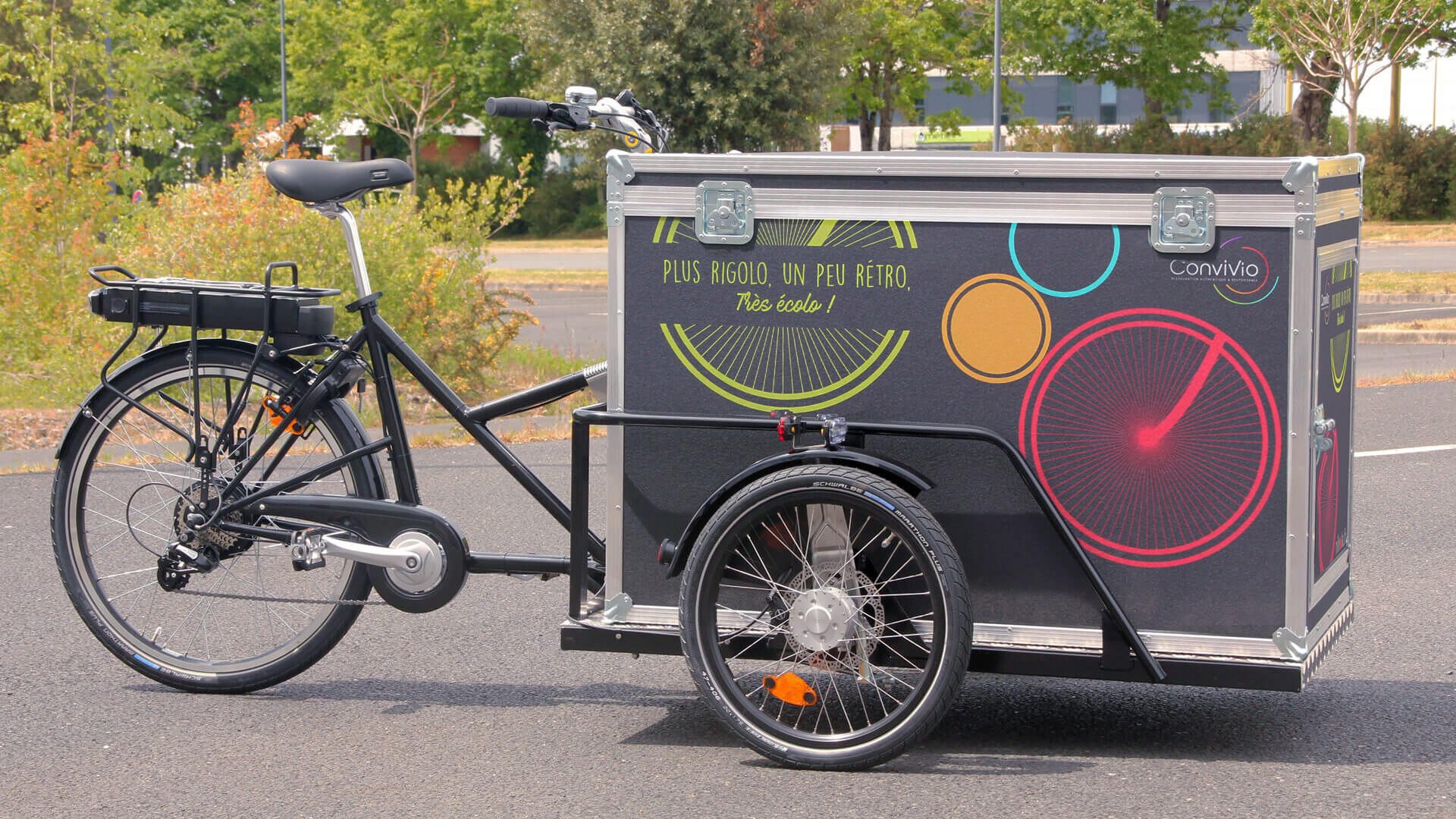 Bâche noire pour triporteur Nihola - Magasins de vélos électriques