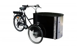 Le triporteur NIHOLA CARGO XL Événementiel électrique dans sa configuration de base