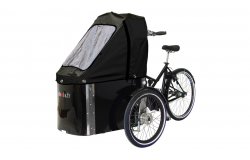 Capote de pluie noire pour triporteur NIHOLA CARGO