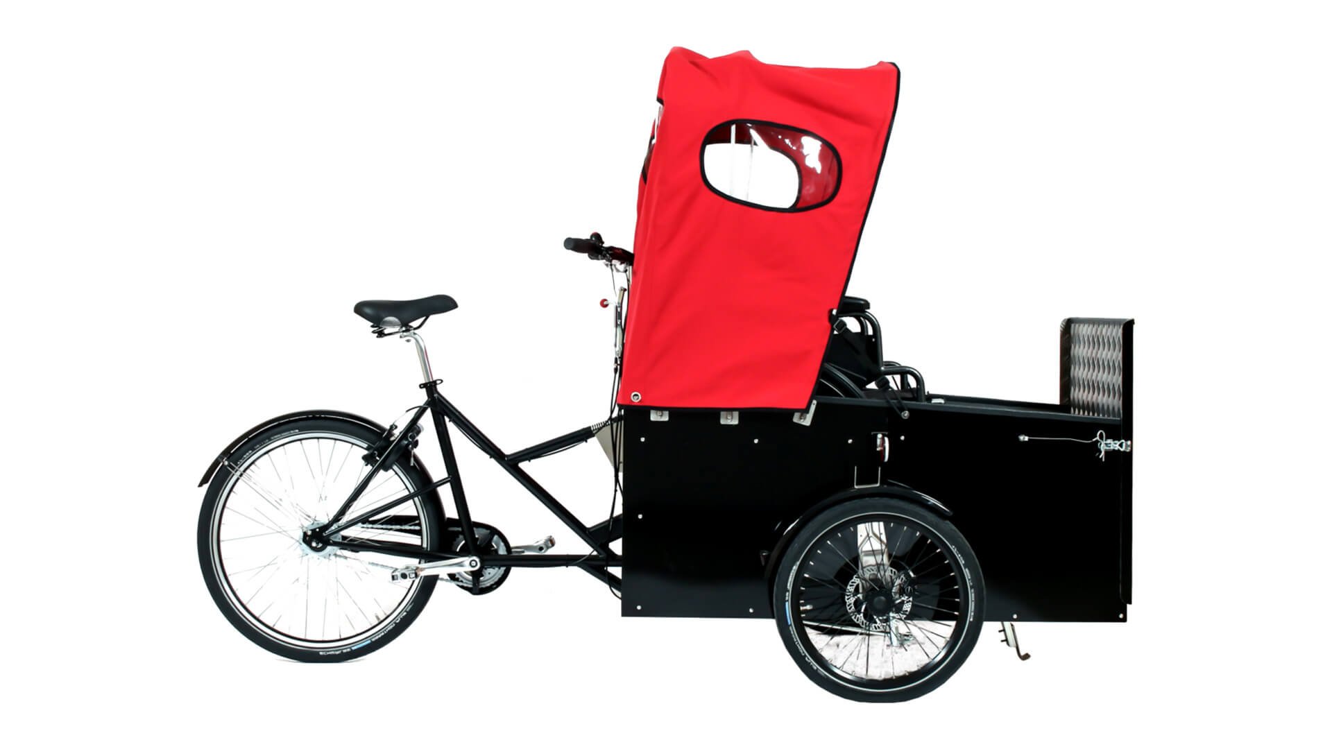 Idéal pour se déplacer à vélo avec un fauteuil roulant 