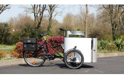 Personnalisation du triporteur Nihola CARGO XL Propreté avec moteur pédalier