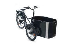 Triporteur NIHOLA CARGO Single électrique dans sa configuration de base