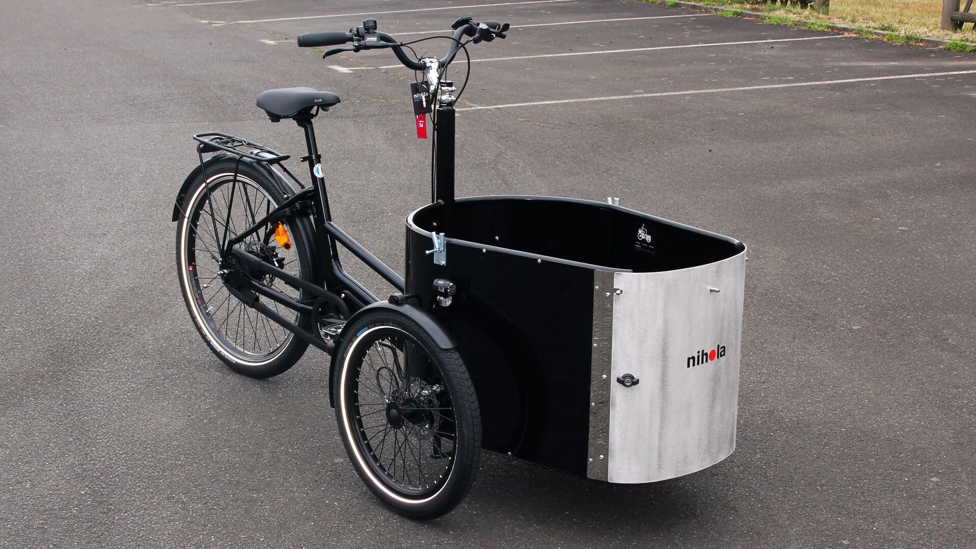 NIHOLA CARGO Open G2 pédalier avec porte-bagage arrière (en option)