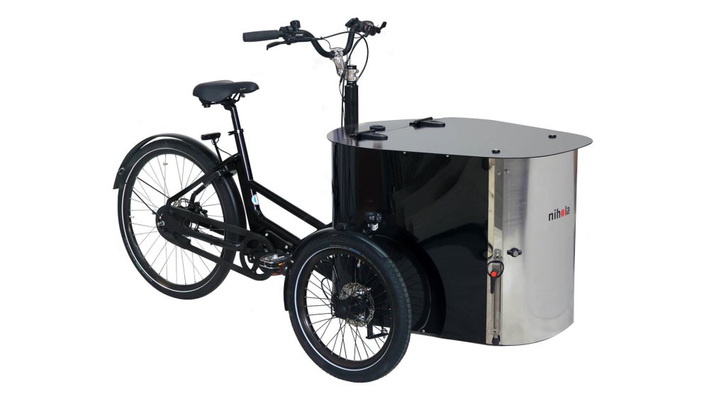 Le triporteur NIHOLA CARGO Événementiel G2 dans sa configuration de base Le triporteur NIHOLA CARGO Événementiel G2 dans sa configuration de base