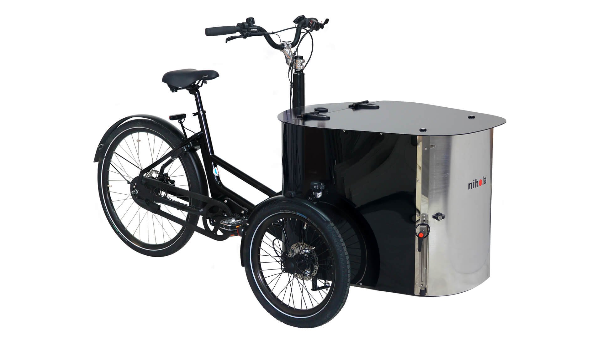 Le triporteur NIHOLA CARGO Événementiel G2 dans sa configuration de base