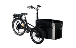 Le triporteur électrique NIHOLA CARGO Single avec assistance roue arrière et son nouveau cadre G2