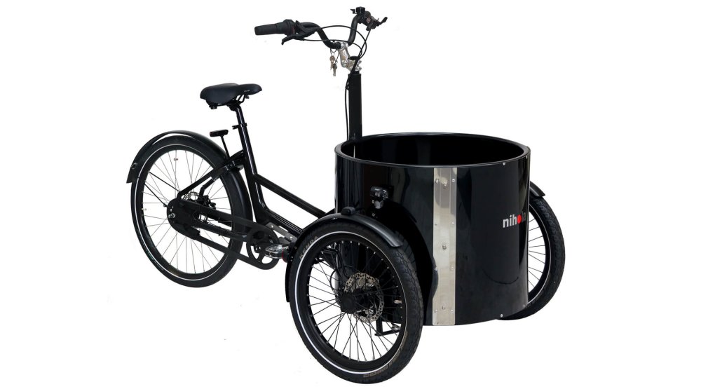 Le triporteur électrique NIHIOLA LOW musculaire avec le nouveau cadre G2