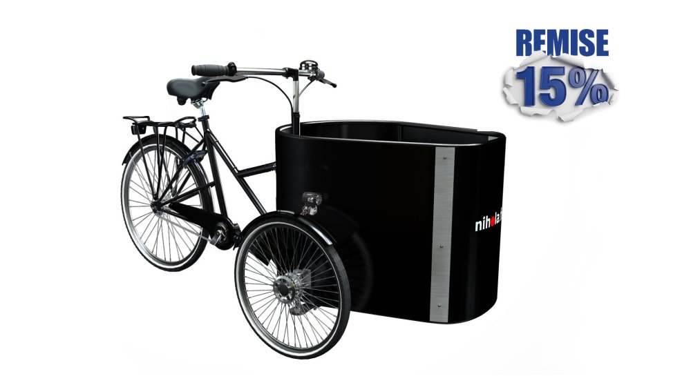 15% de remise immédiate sur ce triporteur pro sans assistance électrique !