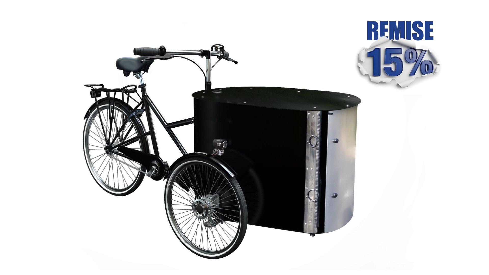 15% de remise immédiate sur ce triporteur pro sans assistance électrique !