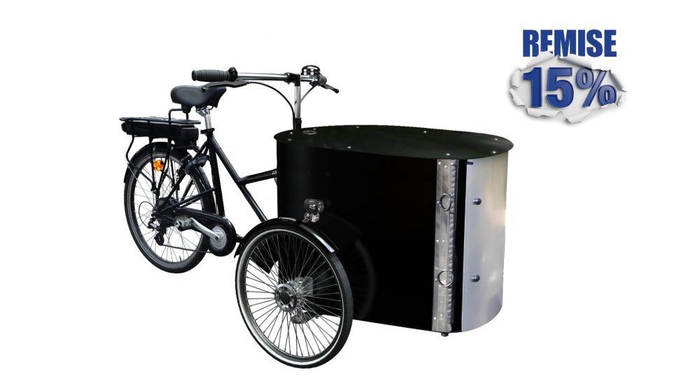 15% de remise immédiate sur ce triporteur pro avec assistance électrique !