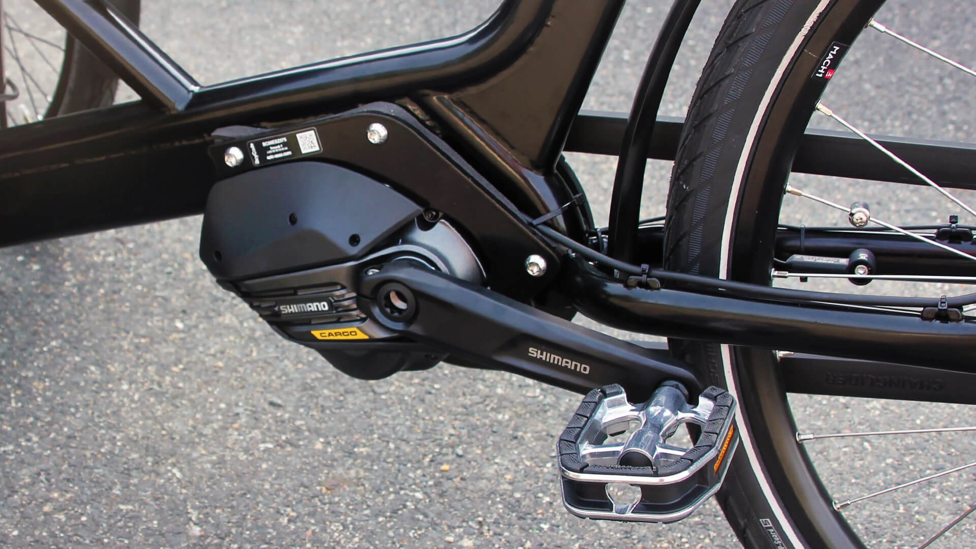 Le moteur central Shimano EP8 Cargo délivre un couple maximal de 85 Nlm