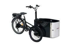 Triporteur NIHOLA CARGO Family avec assistance roue arrière Bafang et porte avant en aluminium