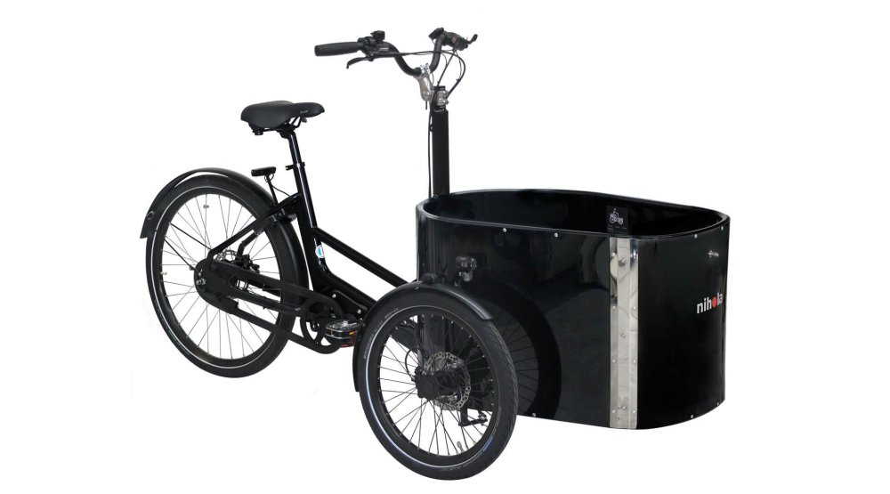 Triporteur NIHOLA CARGO Basic avec assistance pédalier Shimano Triporteur NIHOLA CARGO Basic avec assistance pédalier Shimano