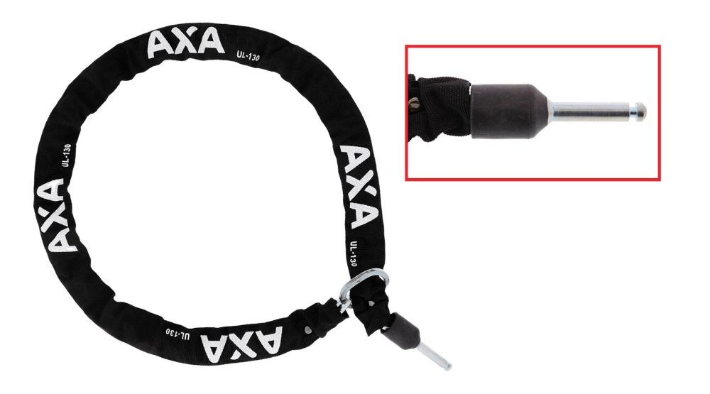 L'extension chaîne 130 cm pour antivol de cadre à clé AXA