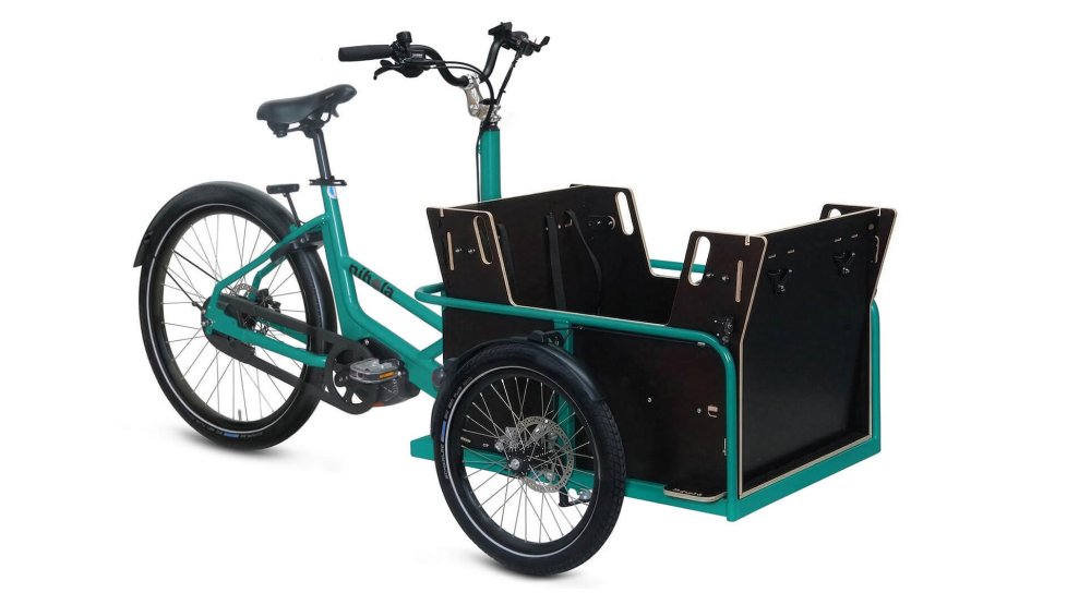 Triporteur NIHOLA COMBI 4 Family  avec assistance pédalier Shimano