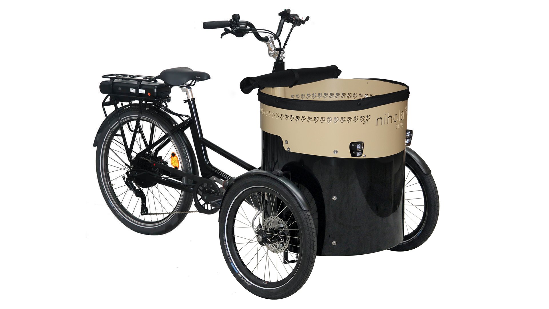 Triporteur Oriya avec assistance roue arrière Bafang