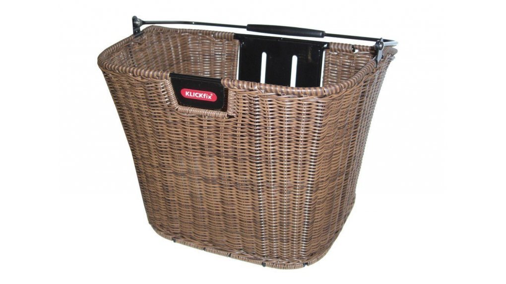 Panier de vélo en fibre tressé synthétique style rotin Panier de vélo en fibre tressé synthétique style rotin