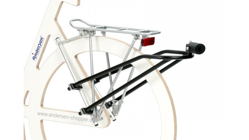 Fixation pour chariot Andersen aux haubans du vélo (sans serrure)