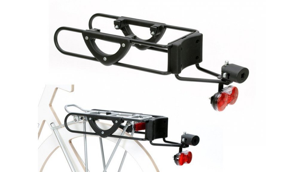 Fixation chariot Andersen à un porte-bagage de vélo électrique Fixation chariot Andersen à un porte-bagage de vélo électrique