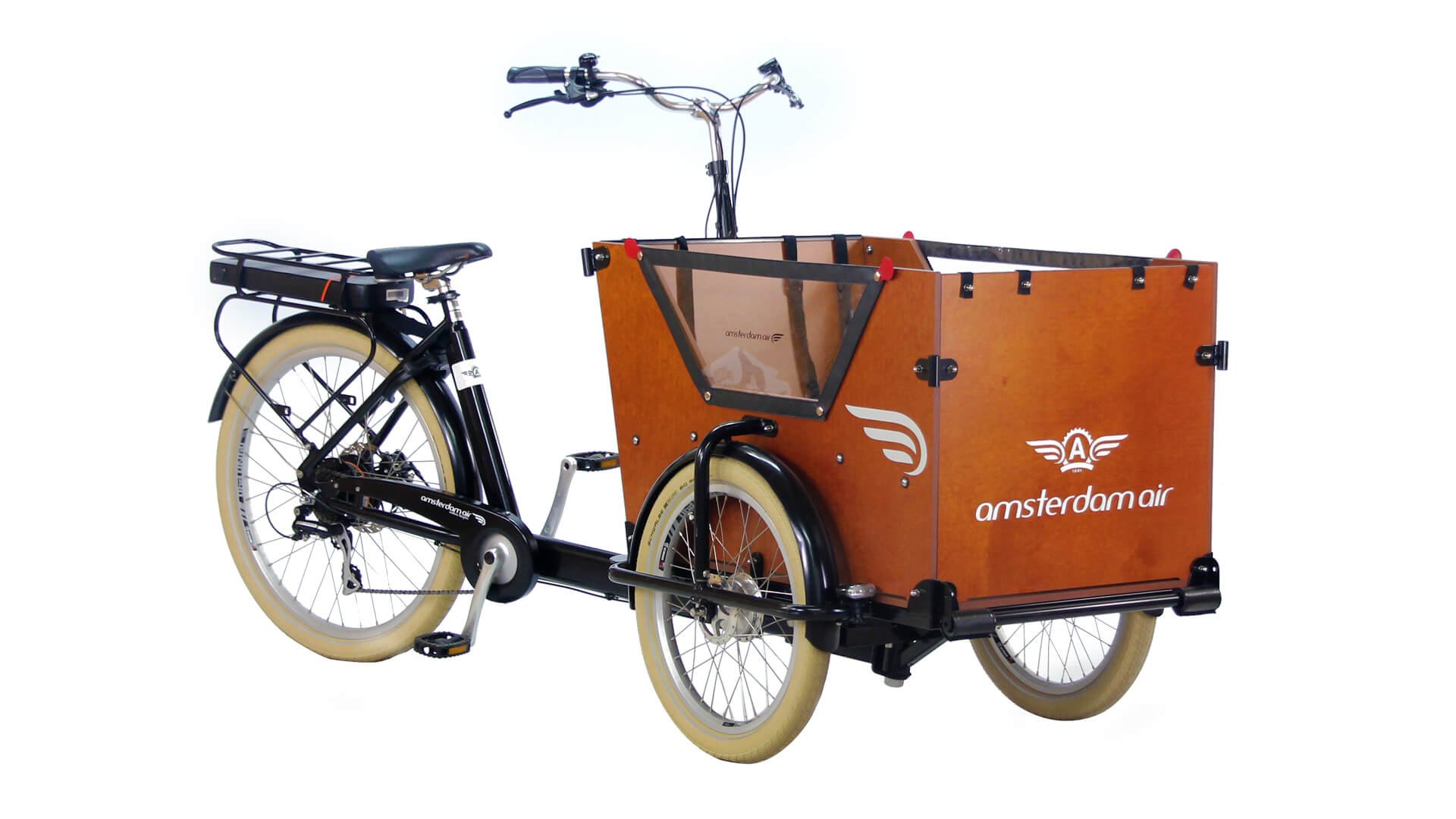 Triporteur électrique Amsterdam Air Smiley,dérailleur 7 vitesses