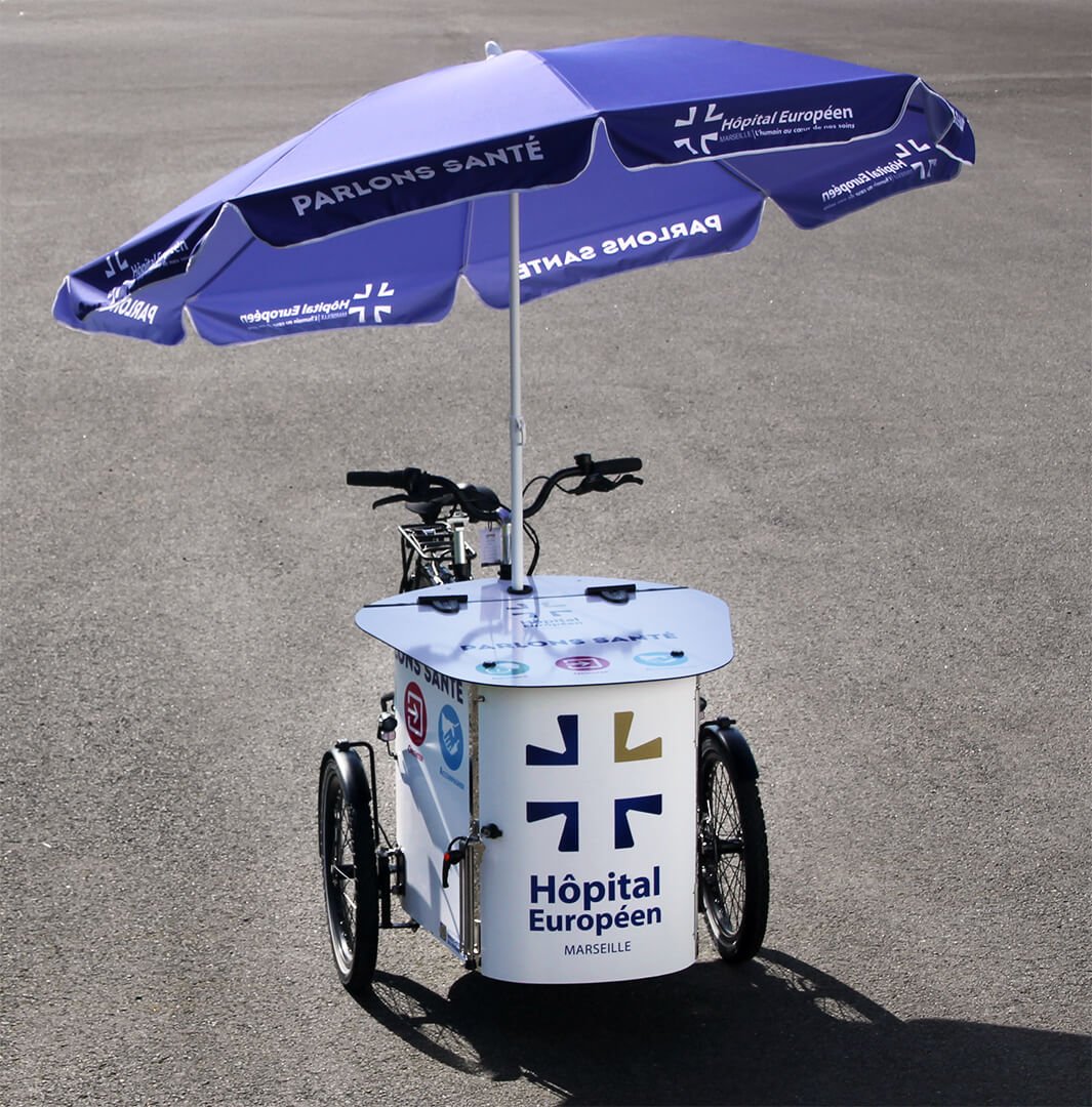NIHOLA CARGO XL Événementiel aux couleurs de l'Hôpital Européen de Marseille