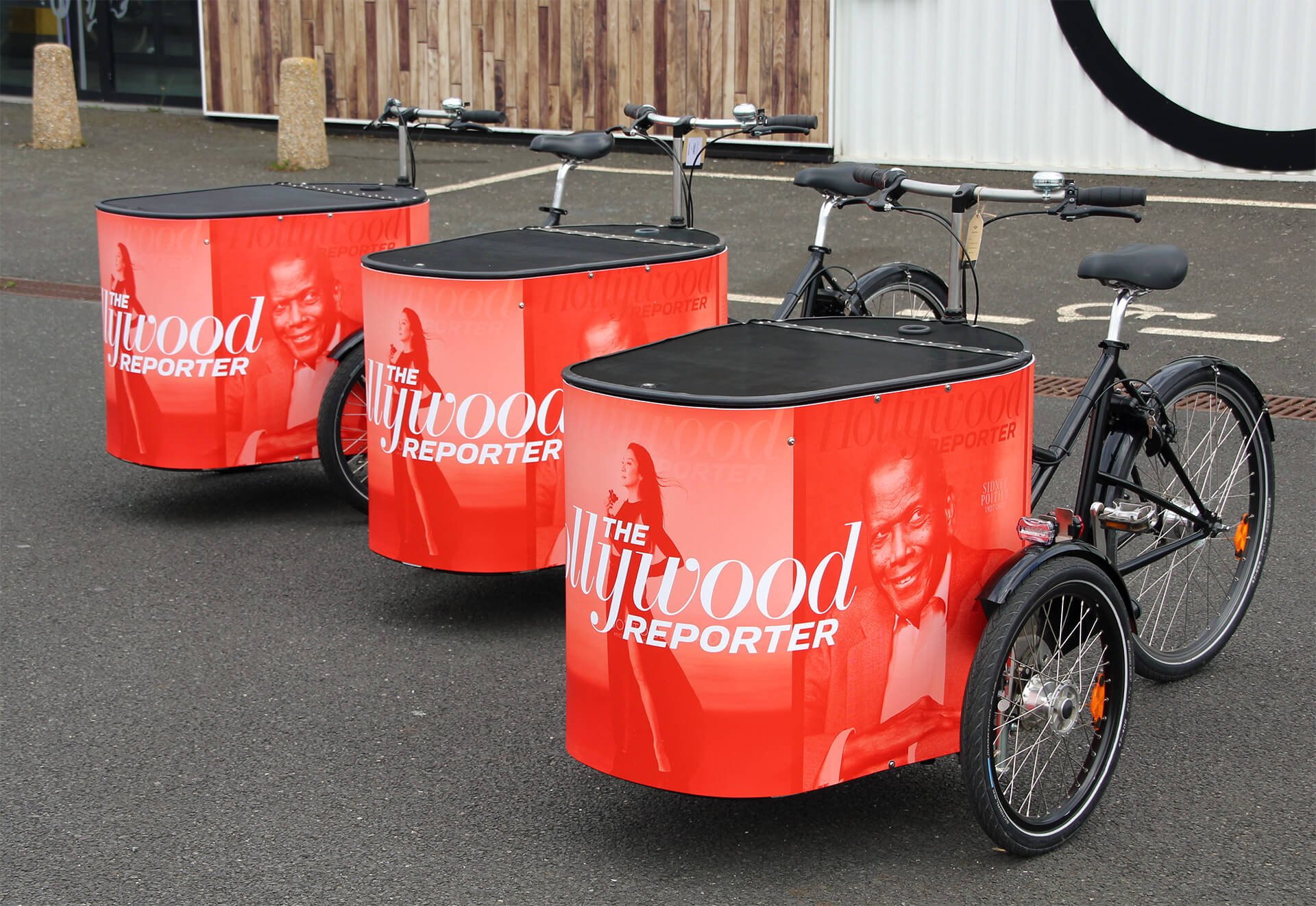 Triporteurs Cargo XL Hollywood Reporter pour festival de Cannes